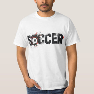 Fotboll är livet – Modern fotbollstypografi design T Shirt