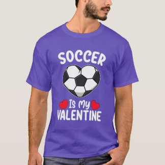 Fotboll är min Alla hjärtans dag sport vän retro T Shirt