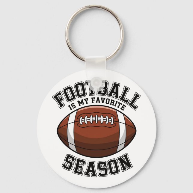 Fotboll är min favoritsäsong nyckelring (Framsida)
