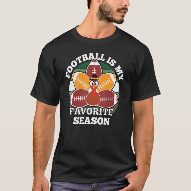 Fotboll är min favoritsäsong som faller Boll i Tur T Shirt (Framsida)