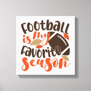 Fotboll är min favoritsesaon canvastryck