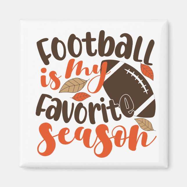 Fotboll är min favoritsesaon magnet (Framsidan)