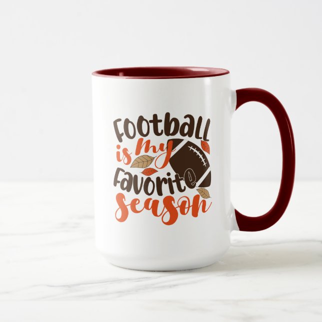 Fotboll är min favoritsesaon mugg (Höger)