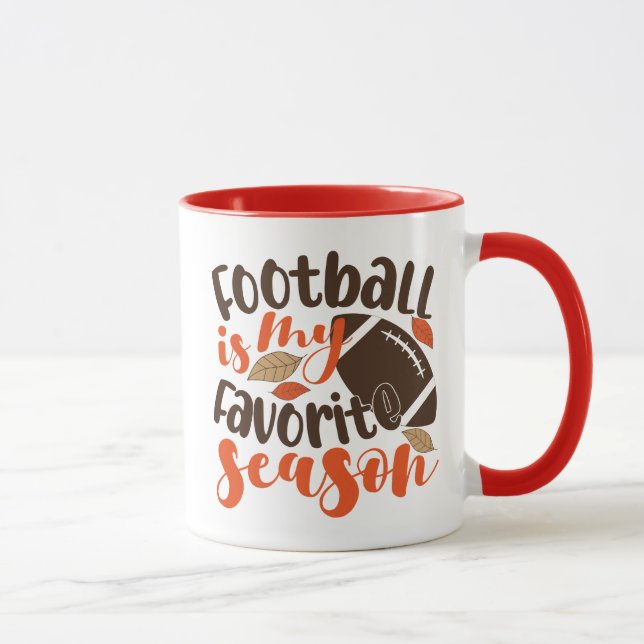 Fotboll är min favoritsesaon mugg (Höger)