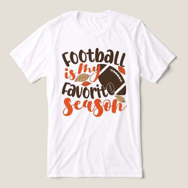 Fotboll är min favoritsesaon t shirt (Design Framsida)