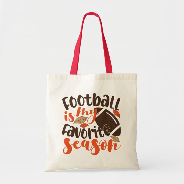 Fotboll är min favoritsesaon tygkasse (Framsidan)