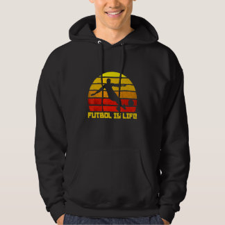 Fotboll är min livsportsspelare Futbol Hoodie