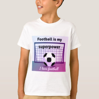 Fotboll är min superkraft t-shirt för barn