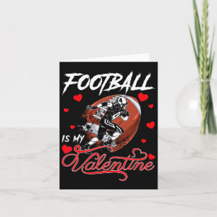 Fotboll är min valentin Fotboll hjärta valen Kort