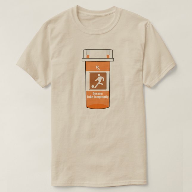 Fotboll är mitt droger t shirt (Design framsida)