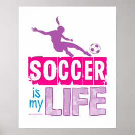 Fotboll är mitt liv poster