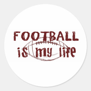 Fotboll är mitt liv runt klistermärke