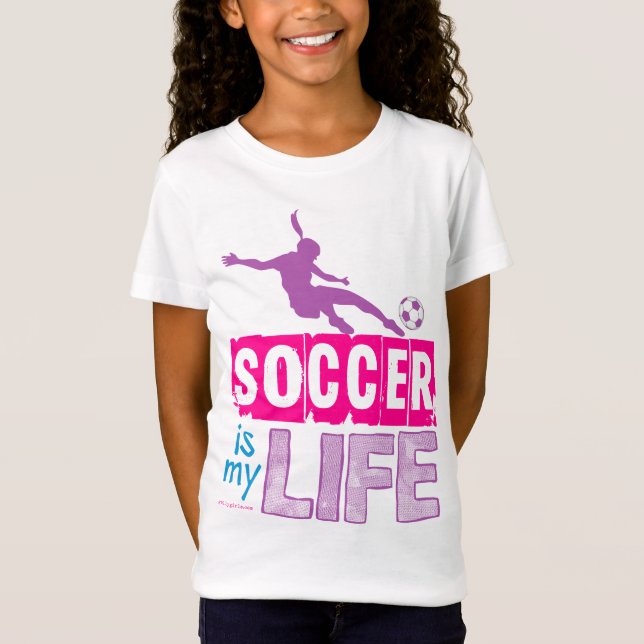 Fotboll är mitt liv tee shirt (Framsida)