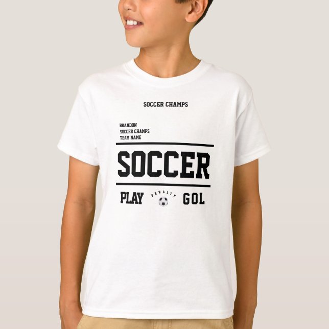 Fotboll är personligens spelarlag, antal barn t shirt (Framsida)