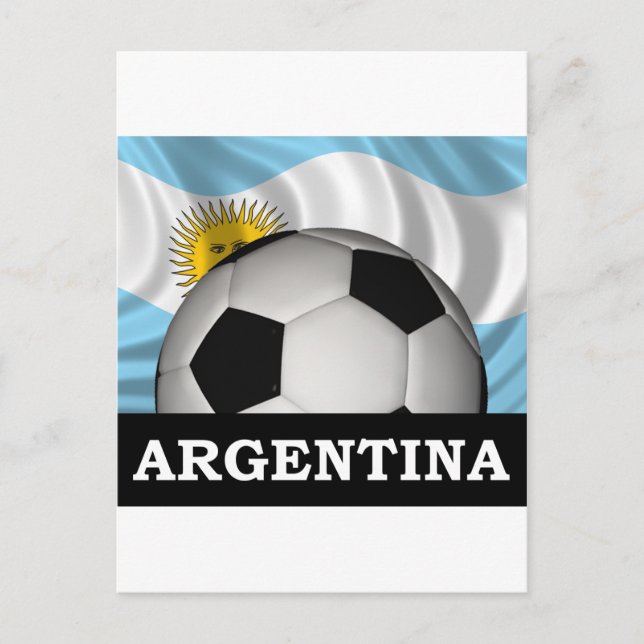 Fotboll Argentina Vykort (Framsida)