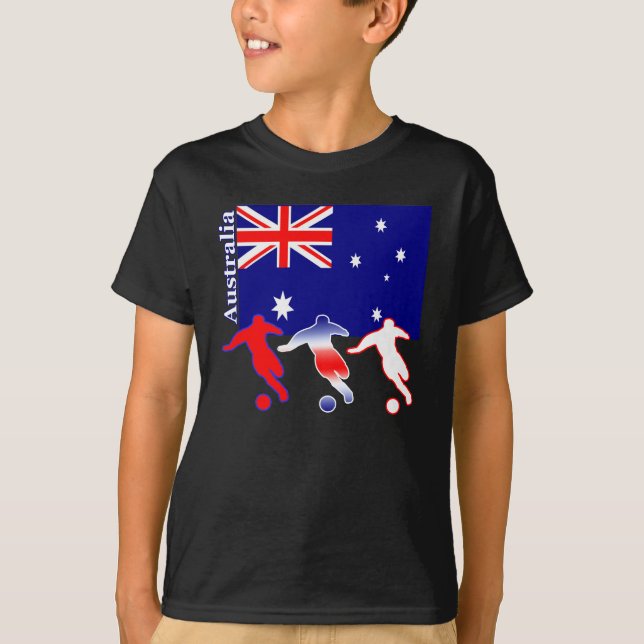 Fotboll Australien Tee Shirt (Framsida)