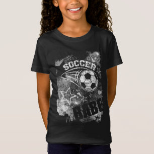 Fotboll Babe, svart bläckfisk T Shirt