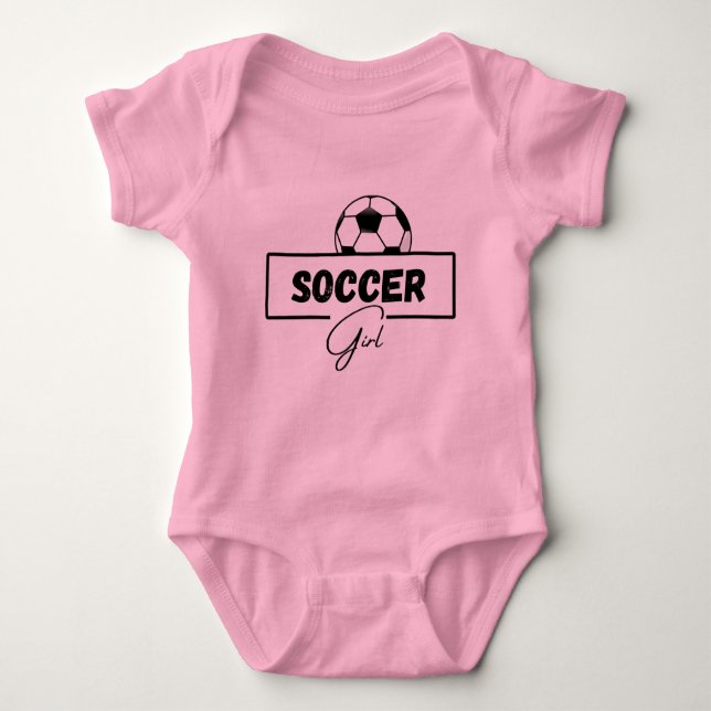 Fotboll Baby ,Girls fotbollsgåvor,Fotboll älskare T Shirt (Framsida)