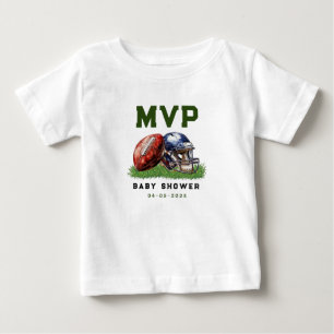 Fotboll Baby Shower En liten All Star är på väg T Shirt