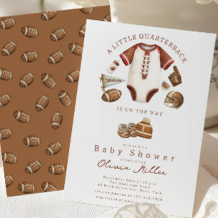 Fotboll Baby Shower Inbjudan