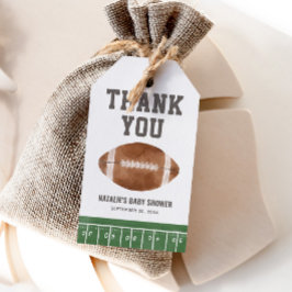 Fotboll Baby Shower Presentetikett