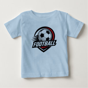 Fotboll Baby T-Shirt Söt Liten Fotbollstjärna Tee