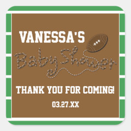 FOTBOLL BABYFEST TYPOGRAFI Söt dekal etikett
