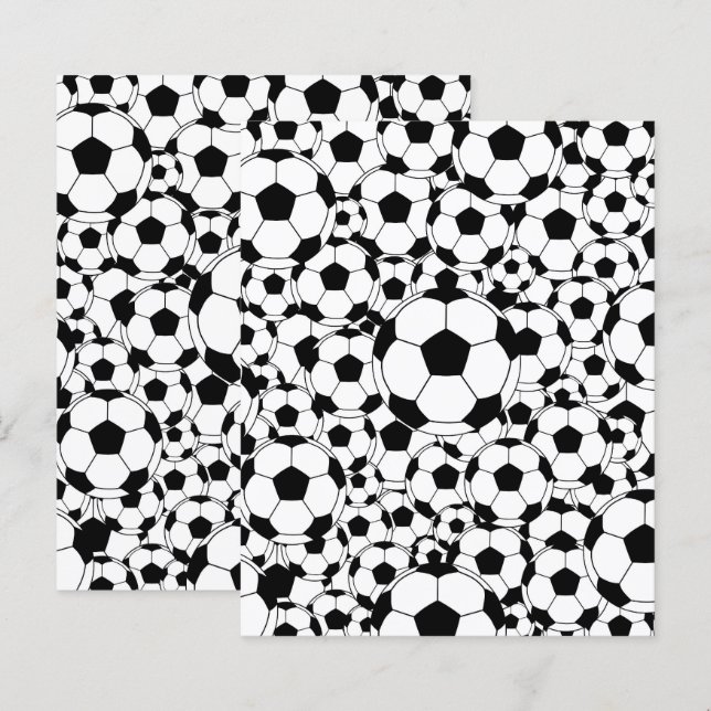 Fotboll Bakgrund Scrapbookpapper Fotboll (Fram/baksida)
