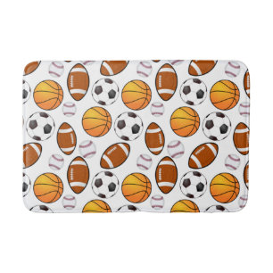 Fotboll Baseboll basket Sport tema Badrumsmatta