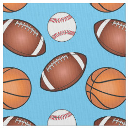 Fotboll-, basket- och baseballkärlek tyg