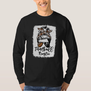 Fotboll Bästis Vintage Leopard Rufsigt Upplägg Ble T Shirt
