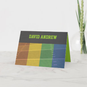 Fotboll - Bat mitzvah tackkort för Pub