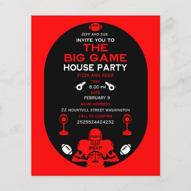 Fotboll: Big Game TV Watch Party (Framsida)