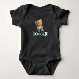 Fotboll Björn, Söt Sportig Djur T Shirt