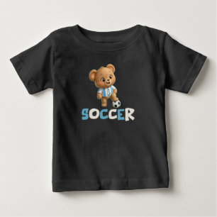 Fotboll Björn, söt sportig djur T Shirt