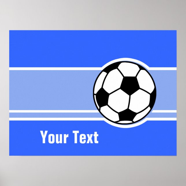 Fotboll, blå poster (Framsidan)