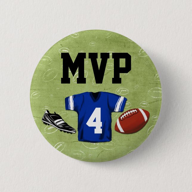 Fotboll Blitz Kids födelsedagsfest MVP Knapp (Framsida)