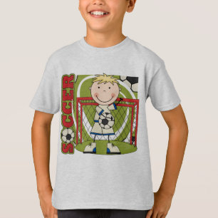 FOTBOLL - blonda pojkeGoalieTshirts och gåvor T Shirt