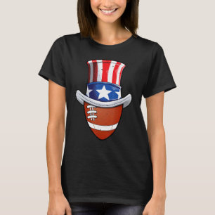 Fotboll Boll 4:e juli: Farbror Sam Manar, amerikan T Shirt