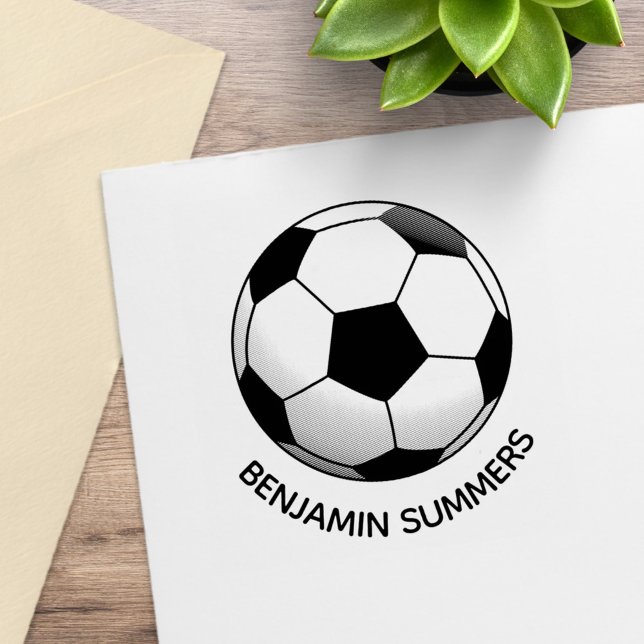 Fotboll Boll Anpassat Namn Stämpel (Skapare uppladdad)