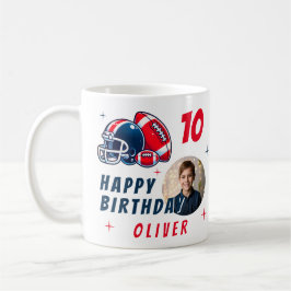 Fotboll Boll Hjälm Tecknad Bild Födelsedag Kaffemugg