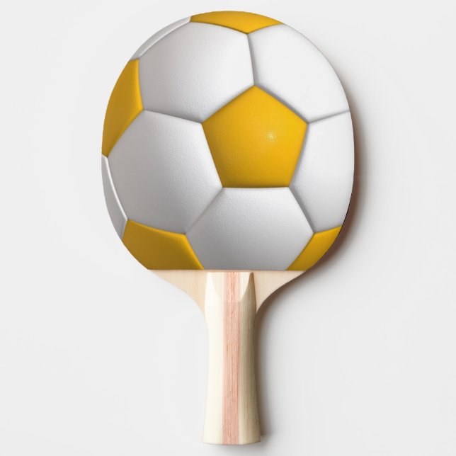 Fotboll (boll) pingisracket (Framsidan)