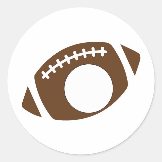 Fotboll Boll Runt Klistermärke (Framsida)