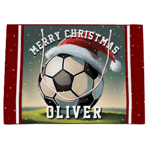 Fotboll Boll Santa Hat-julen i Namn