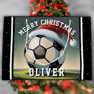 Fotboll Boll Santa Hat-julen i Namn