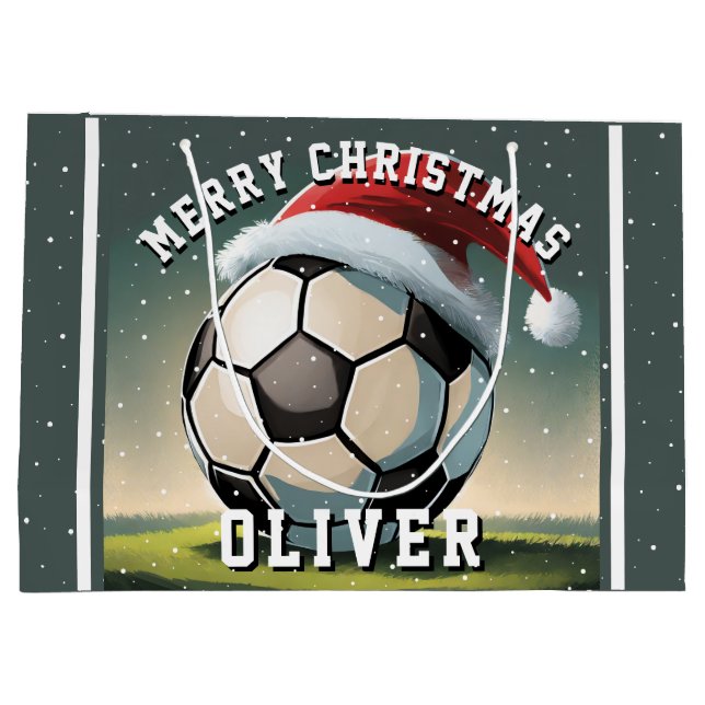Fotboll Boll Tomtehatt Namn Jul  (Baksidan)