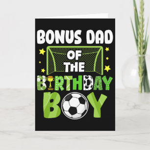 Fotboll Bonus Pappa Födelsedag Pojke Party Fotboll Kort