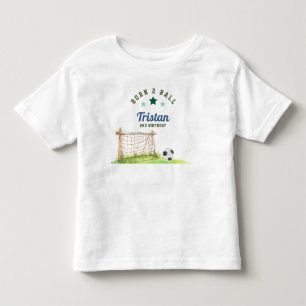 Fotboll ”Born Two Ball” Andra Födelsedagen T Shirt