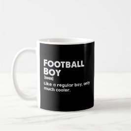 Fotboll Boy Funny Definition Football Älskare Kaffemugg