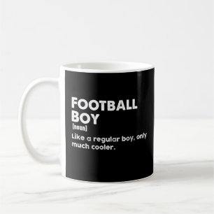 Fotboll Boy Funny Definition Football Älskare Kaffemugg
